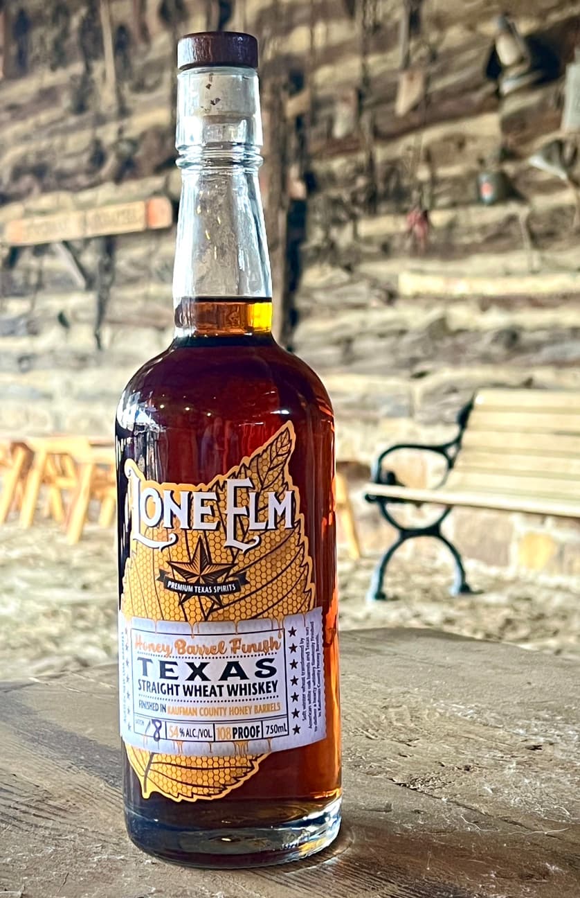 Lone Elm Honey Barrel Finish Background
