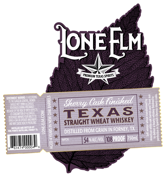 Lone Elm Sherry Cask Finish Label